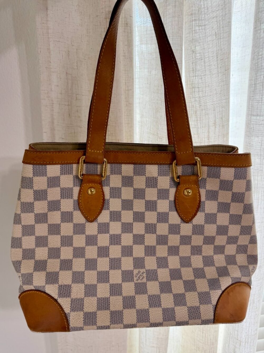 Louis Vuitton Hampstead PM Damier Azur Tote Bag | CheckCheck COA Included - Picture 2 of 16